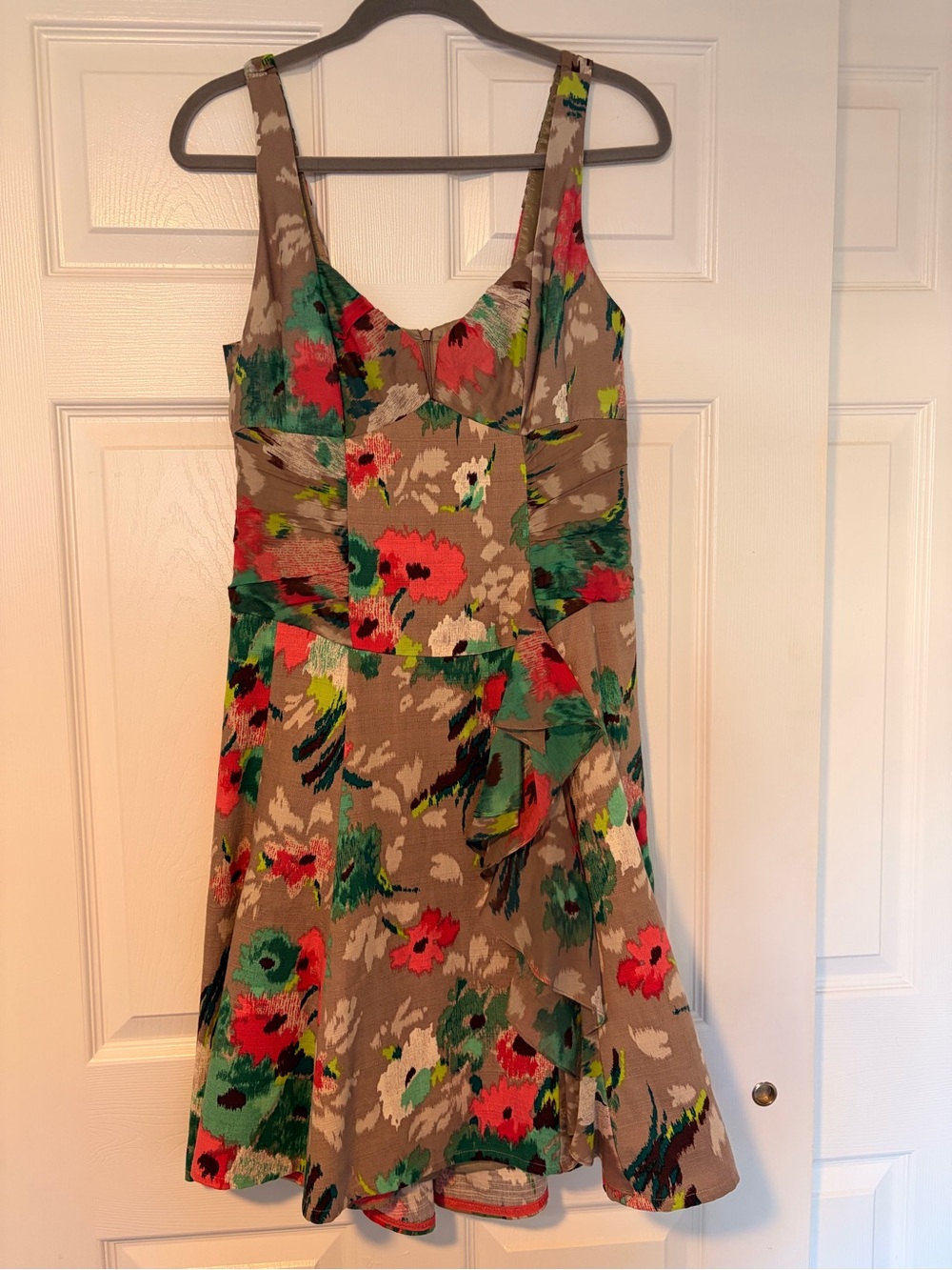 NWOT Vintage Nanette Lepore Floral Cocktail Dress with Sweetheart Neckline